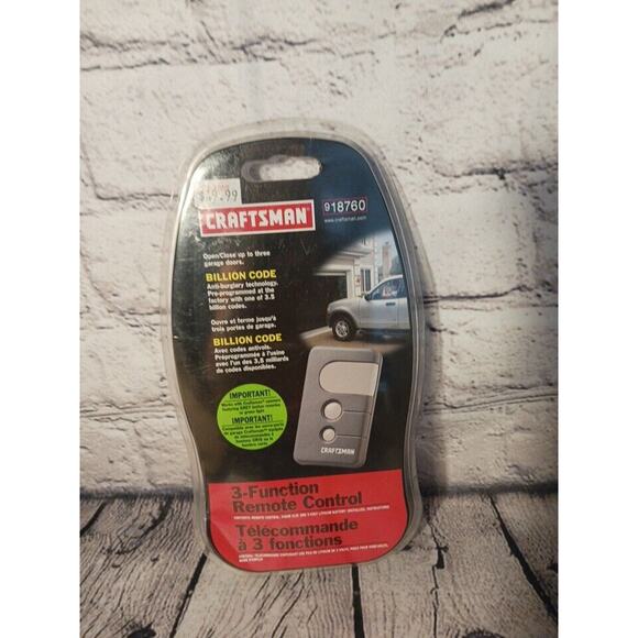 Craftsman Other - Craftsman 3 function remote control 918760 Factory Sealed‎